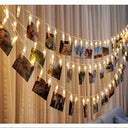 Turtle King LED Polaroid Clip String Lights – Warm White Polaroid Hanging Lights for Pictures & Notes – Battery Powered Fairy Lights for Bedroom, Dorm, or Party Decor