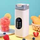 Turtle King Portable Wireless Smoothie Blender Bottle – USB Rechargeable Personal Juicer with Touchscreen Display – Multi-Function Mini Mixer for Shakes, Baby Food, and Ice Crushing