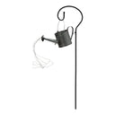 Solar LED Watering Can Garden Light Stake, Decorative Metal Waterfall String Lights, Outdoor Yard Art