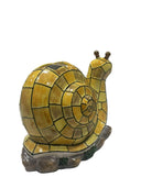 Garden Snail Solar Light, Mosaic Glass Outdoor Decoration, LED Illuminated Statue