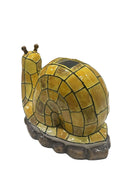 Garden Snail Solar Light, Mosaic Glass Outdoor Decoration, LED Illuminated Statue