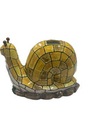 Garden Snail Solar Light, Mosaic Glass Outdoor Decoration, LED Illuminated Statue