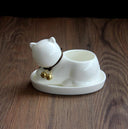 1pc Cartoon Cat Ceramic Planter for Succulents Desktop Succulents pot Decorative Mini Flower Pot Home Garden Decor