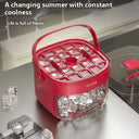 Turtle King One-Touch Ice Cube Tray with Storage Container – Easy Release Ice Maker Box with Lid – Quick Freeze Ice Bucket for Home, Kitchen, or Bar Use