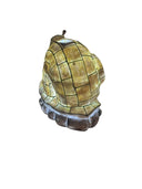 Turtle King Garden Snail Solar Light, Mosaic Glass Outdoor Decoration, LED Illuminated Statue