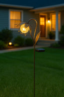 Turtle King Solar Garden Stake Light – Flower Shaped Outdoor LED Yard Decoration for Pathways, Lawn & Patio
