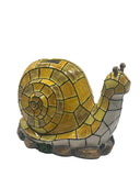 Garden Snail Solar Light, Mosaic Glass Outdoor Decoration, LED Illuminated Statue